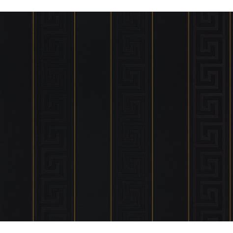 a.s création tapete versace 3 935244|AS Creation Versace Stripe Metallic Black Gold Non.